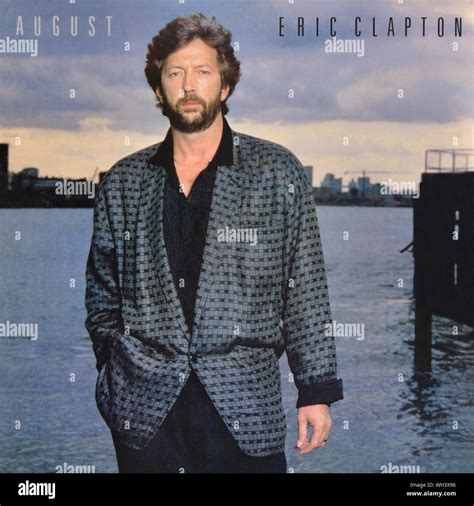 Eric Clapton Original Vinyl Album Cover August 1986 Stock Photo