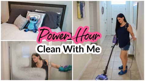 power hour clean with me speed cleaning youtube