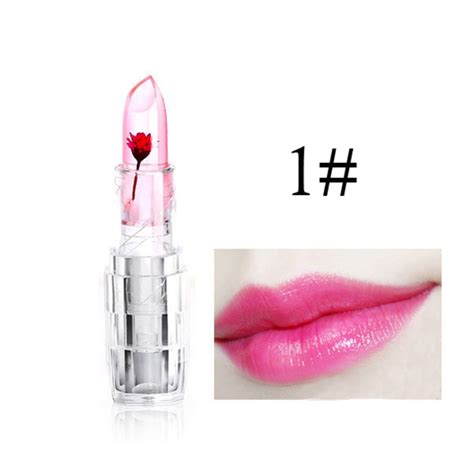 Popular Jelly Flower Transparent Lipstick Color Changing Moisturizing