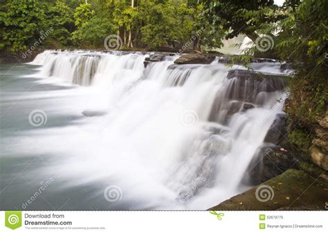 Waterfalls With Silky Water Stock Image Image Of Surigao Water 52679775