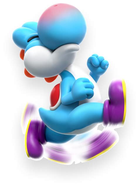 Filesmbw Light Blue Yoshi Artworkpng Super Mario Wiki The Mario