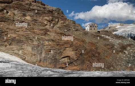 Mountain Cabin In The Swiss Alps Stock Photo Alamy