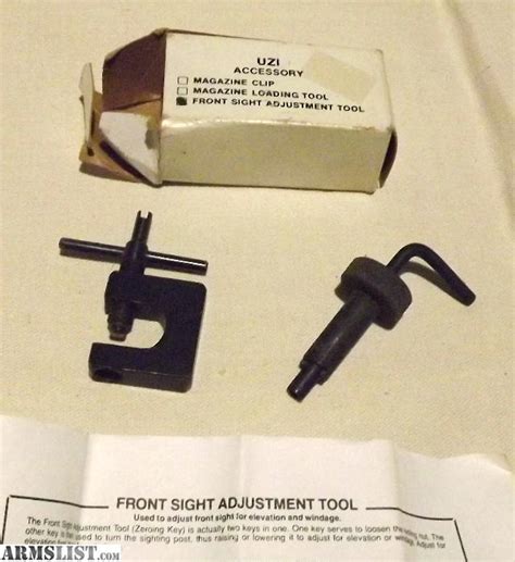 Armslist For Sale Action Arms Uzi Front Sight Adjustment Tools
