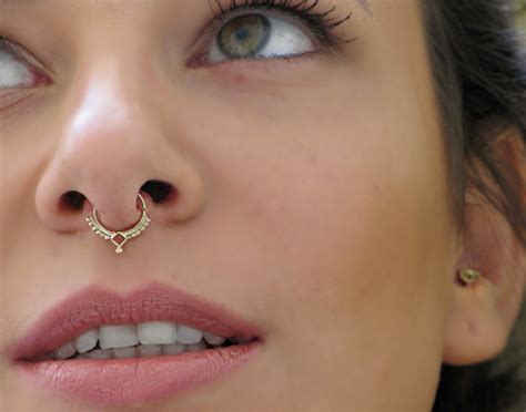 Septum Piercing Information Pain Aftercare Jewelry Cost Body
