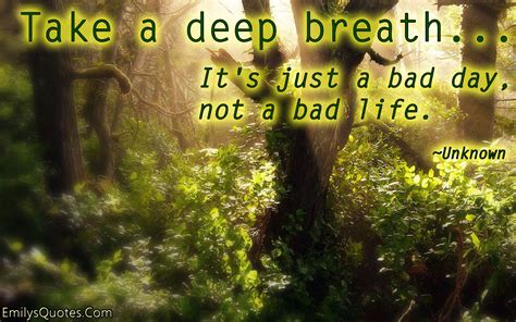 Life has prepared more surprises for you. Take a deep breath. It's just a bad day, not a bad life ...