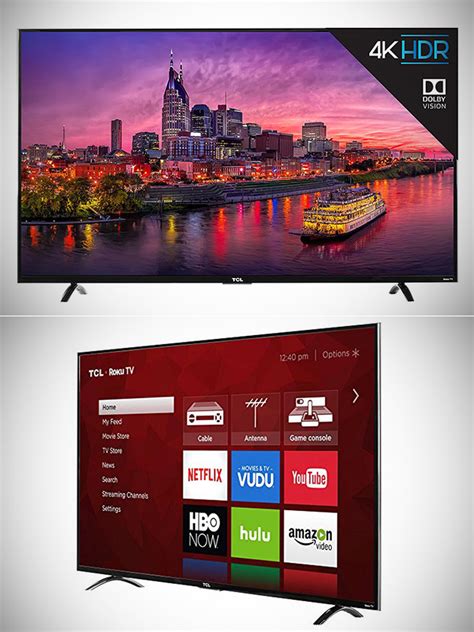 Tcl 55p607 55 4k Ultra Hd Led Tv Has Integrated Roku Smart Functions