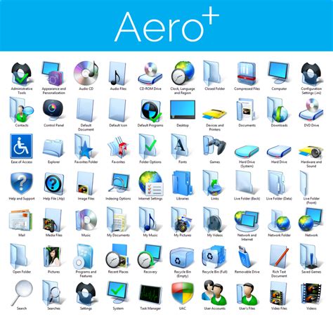 Available in png and vector. Aero+ Iconpack Installer for Windows 7 by UltimateDesktops ...