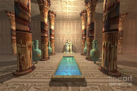Egyptian Temple Painting By Corey Ford Pixels Merch