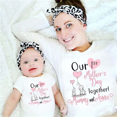 Personalized Name Our First Mothers Day Matching Shirt Etsy
