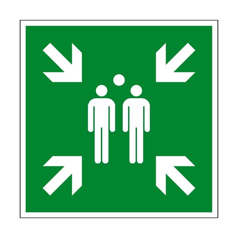 Fire Assembly Point Symbol Sign Pvc Safety Signs