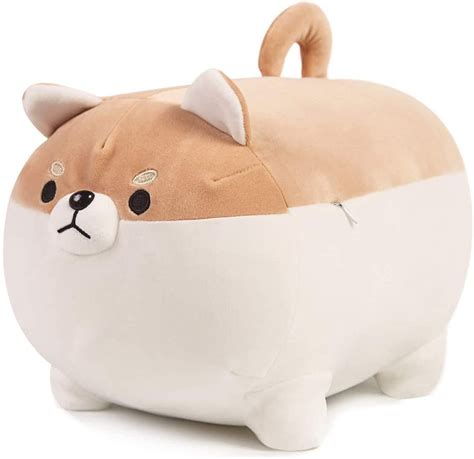Squishy Dot Stuffed Animal Shiba Inu Plush Toy Japanese Anime Corgi