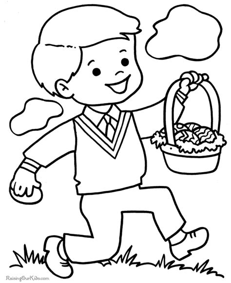 Are you looking for a free printable easter coloring sheet? Easter Coloring Pages for Preschoolers - 002