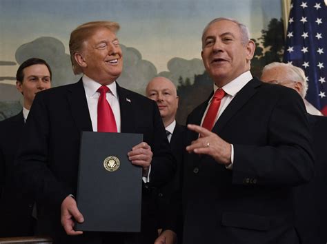 Trump Signs Proclamation Recognizing Israeli Control Of Golan Heights Npr