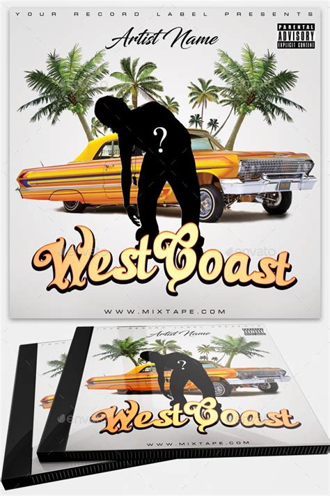 Album Cover Art Hip Hop Mixtapes Westcoast Print Templates