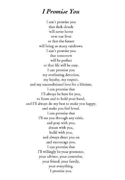 Promise Quotes And Poems Quotesgram