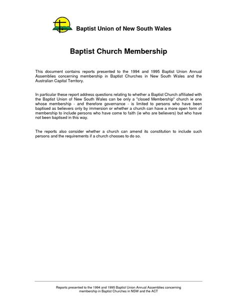 Sample Church Membership Transfer Letter Template Samples Letter