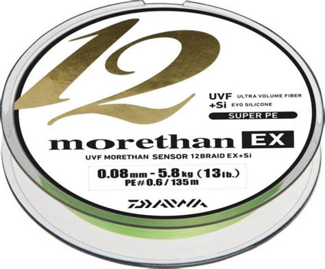 Daiwa Morethan Braid EX SI Lime Green mm m od Kč