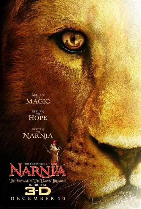 The voyage of the dawn treader (2010). First Look at The Chronicles of Narnia 3 Poster - FilmoFilia