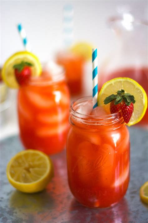 Skinny Sparkling Strawberry Lemonade Recipe Sparkling