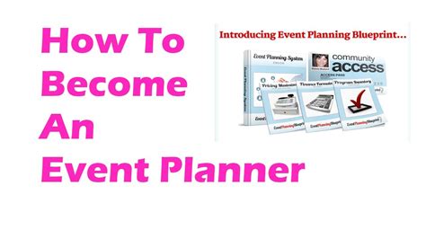How To Become An Event Planner Guide To Becoming An Event Planner Youtube