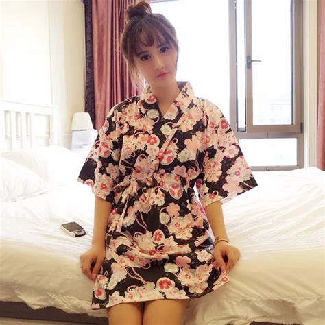 Buy Japanese Kimono Style Nightgown Summer Cotton Maternity Dress Bathrobe Robe