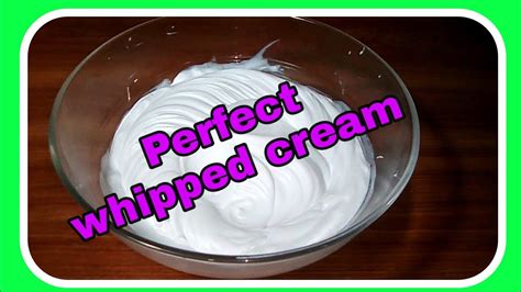 Whipped Cream Recipewhip Creamhow To Make Whipped Creamperfect