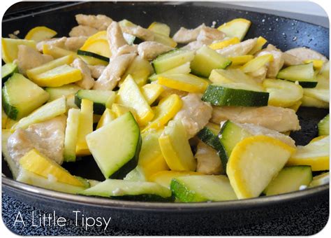 Easy skillet zucchini and yellow squash. Zucchini Recipes - A Little Tipsy