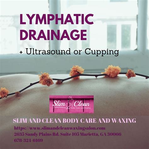 Lymphatic Drainage Ultrasound Or Cupping Slim And Clean Lymphatic