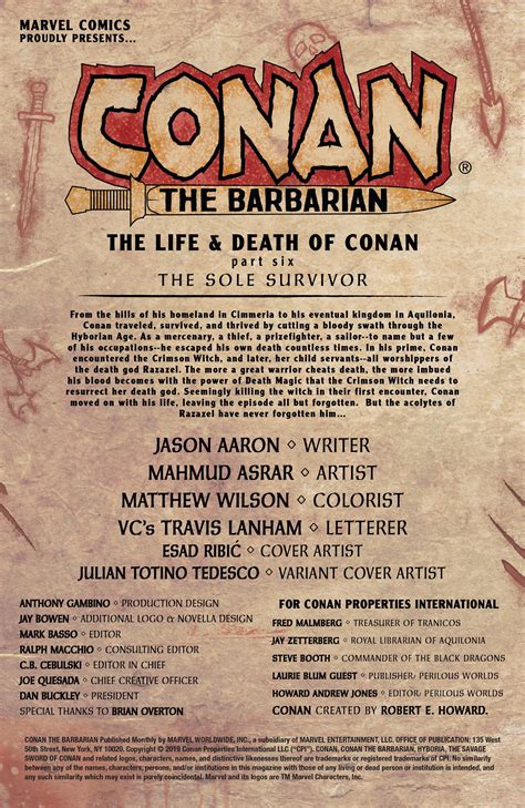 Read Online Conan The Barbarian 2019 Comic Issue 6