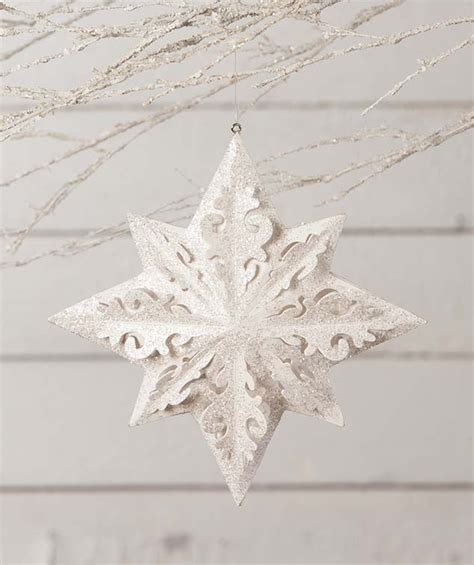 Winter White Paper Snowflake Ornament Bethany Lowe Christmas