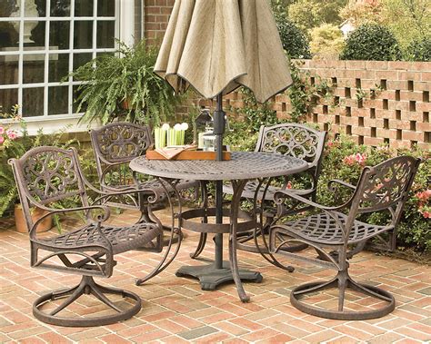 Here is an outdoor furniture for your patio. Home Styles Biscayne 5-Piece Patio Dining Set with 48-inch ...