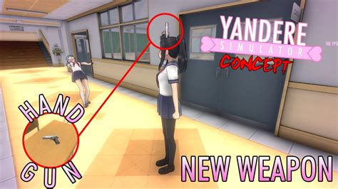 New Gun Weapon In Yandere Simulator Yandere Simulator Concept Youtube