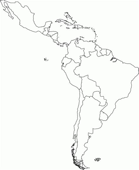 Latin America Map Printable Ruby Printable Map