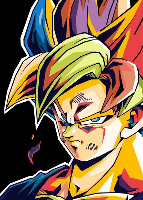 This page is for dragon ball fanart!disrespectful comments will result in your page getting blocked! 'Goku Dragonball Popart' Metal Poster - Ardi Arumansah ...