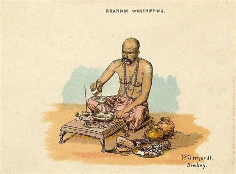 India A Brahmin Worshipping Available As Framed Prints Photos Wall