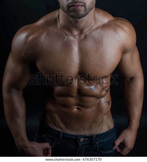 Handsome Sexy Muscular Naked Nude Body Stock Photo 676307170 Shutterstock