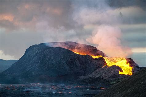 Fagradalsfjall Eruption Iceland Lava Fountains And Lava Flows May June Beginning Of A