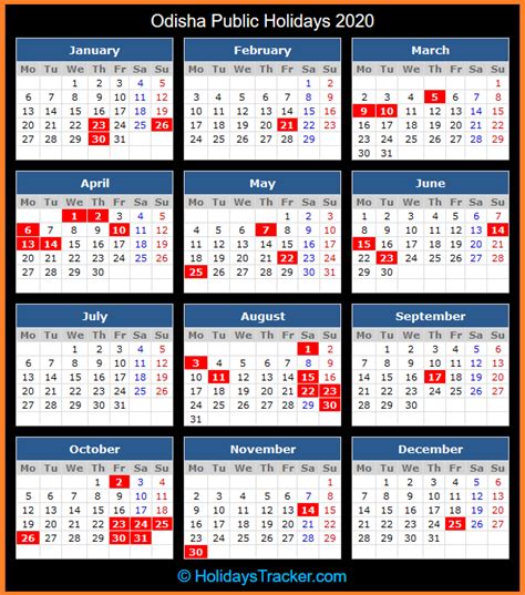 Scroll down to select a year or choose your province. Odisha (India) Public Holidays 2020 - Holidays Tracker