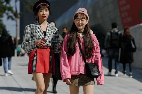 catch up on the best looks from seoul fashion week at the dongdaemun design plaza casual street