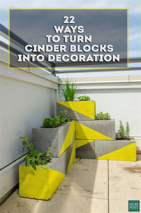 'cmu' or concrete modular unit, is more actuate and used in the trades with no confusion as to what is being referred to. Turn boring cinder blocks into pretty home decoration with ...