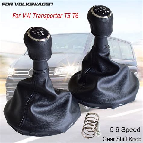 5 6 Speed Gear Stick Shift Knob And Gaiter Gaitor Boot Cover Full Kit For Vw Volkswagen