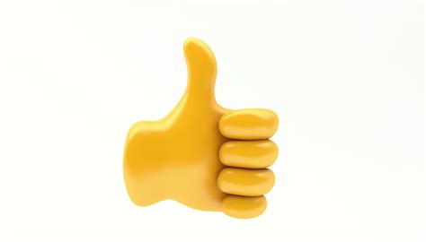 3d Model Emoji Hand Thumbs Up Icon Vr Ar Low Poly Max Obj 3ds Fbx