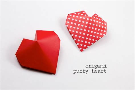 Learn How To Make A Puffy Origami Heart With These Clear Origami