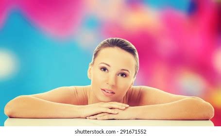 Slim Nude Blonde Woman Posing Arms Stock Photo Shutterstock