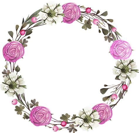 Floral Clipart Wreath Floral Wreath Transparent Free For Download On