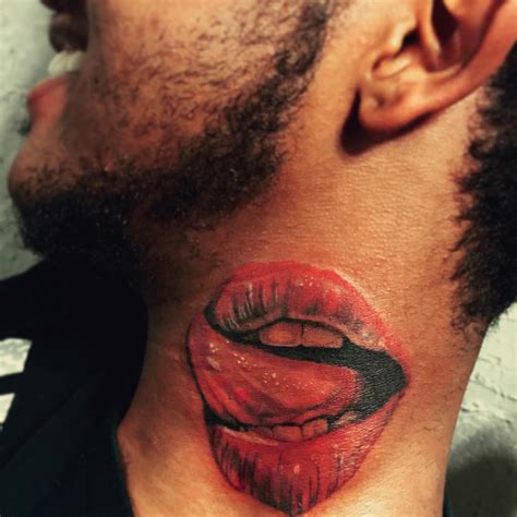 99 Best Lips On Neck Tattoo Ideas That Will Blow Your Mind