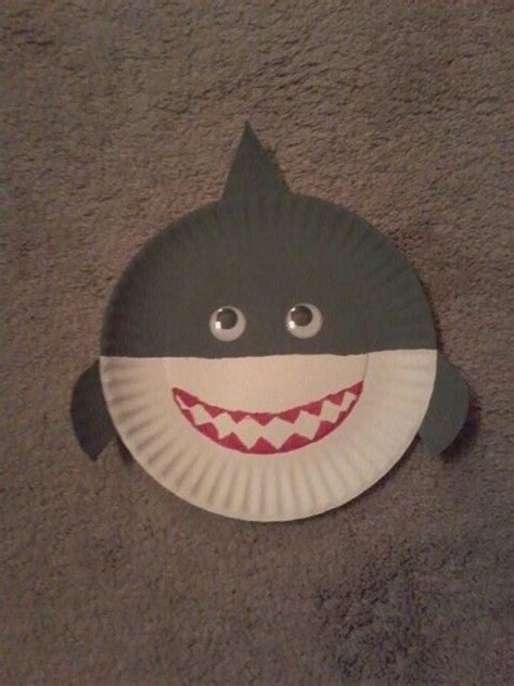 Paper Plate Shark Craft Vbs Pinterest Sharks Shark