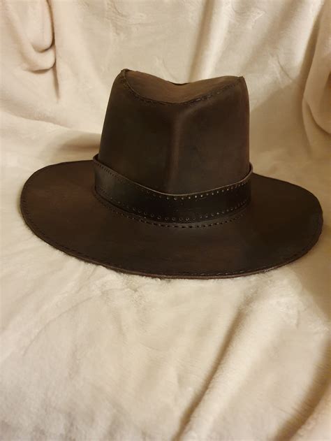 Leather Indiana Jones Style Hat Etsy