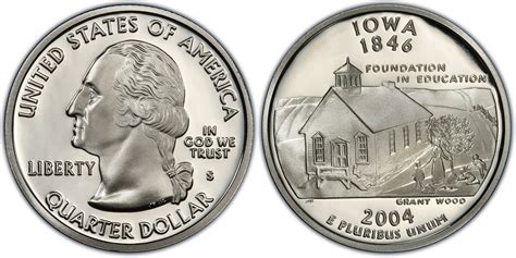 Images Of Washington 50 States Quarters 2004 S 25c Iowa Silver Dcam