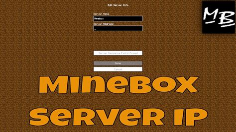 Minecraft Minebox Server Ip Address Benisnous